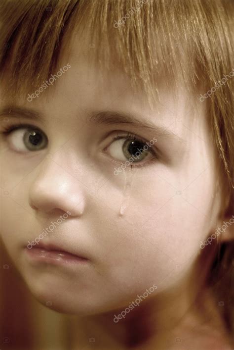 Little Girl Crying With Tears — Stock Photo © Eric1513 9251985