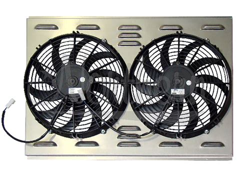 Electric Fan And Shroud Combo Kits Dual 12 Inch 2066 Cfm Fan Shroud