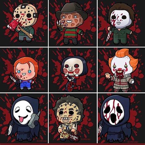 Chibi Horror Icons Horror Characters Horror Icons Horror Cartoon