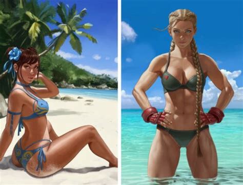 Set Of 2 Street Fighter Swimsuit Special 1 2022 Ivan Talavera Variant Ltd 400 Ebay