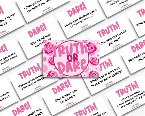 Truth Or Dare Hen Party Card Game Drinking Game Hen Do Etsy Uk