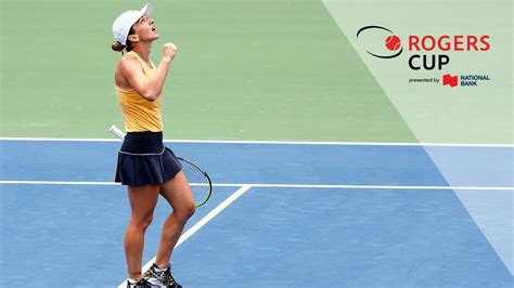 Highlights Halep Survives Second Round Scare Rogers Cup Toronto 2019