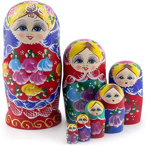 Starxing Traditional Russian Nesting Dolls 7 Piece