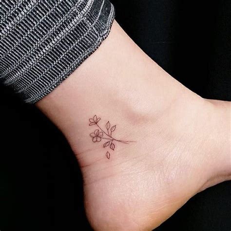 Details More Than 73 Small Flower Tattoos On Ankle Super Hot In Eteachers