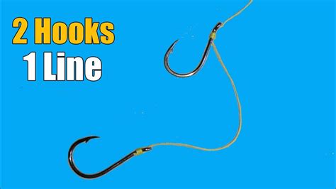 How To Tie Fishing Hooks In One Line Fishing Knots Youtube