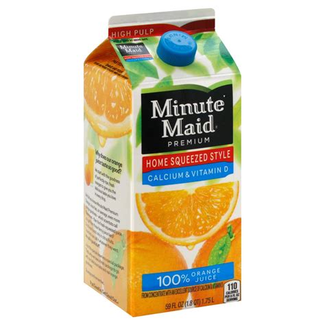 Minute Maid Premium Home Squeezed Style High Pulp 100 Orange Juice