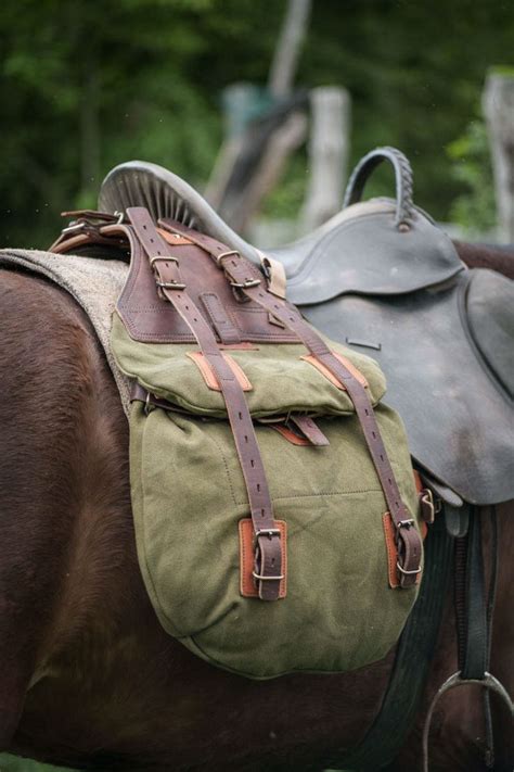 Horse Saddlebags 066 Leather And Canvas On Behance Saddle Bags