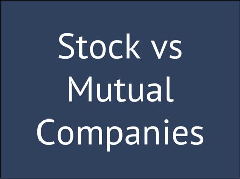 The same goes for insurance stocks. My Choice Between a Stock vs Mutual Insurance Company ...