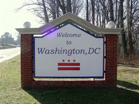 Washington Dc Welcome Sign A Photo On Flickriver Washington Dc