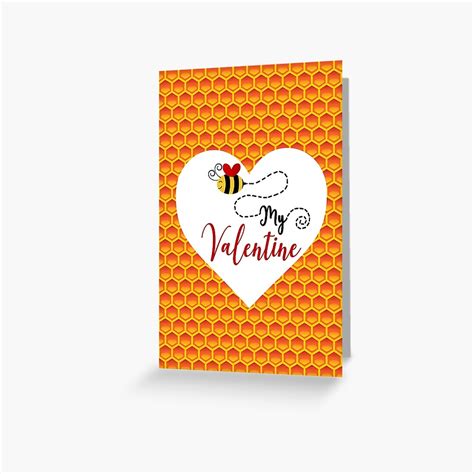 Bee My Valentine Greeting Card For Sale By Dannyandco Redbubble
