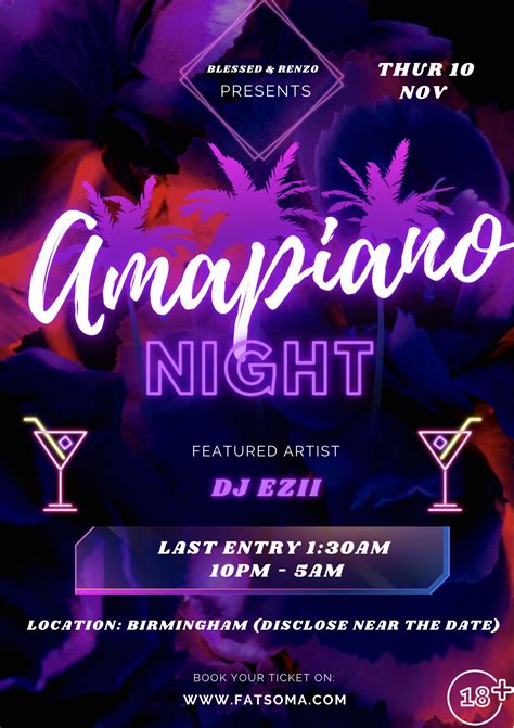 Amapiano Night At Granville St B1 1jx Birmingham On 10th Nov 2022