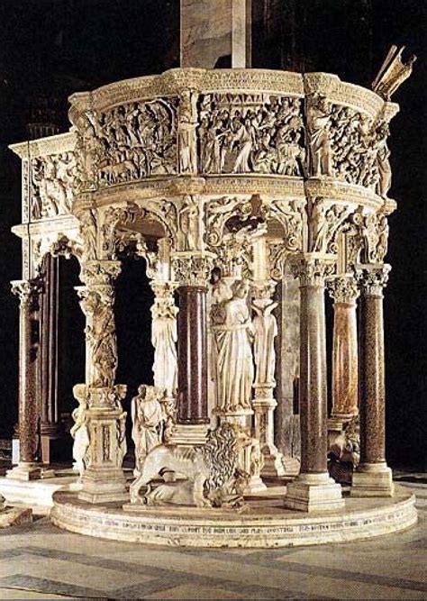 Autore Giovanni Pisano Titolo Pulpito Del Duomo Di Pisa Data 1302 1310 Tecnica Opera Di