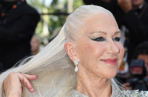 Helen Mirren Wows With Super Long Hair Extensions On Cannes Red Carpet