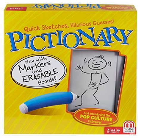 Mattel Games Pictionary Board Game Drawing Game For Kids Adults And