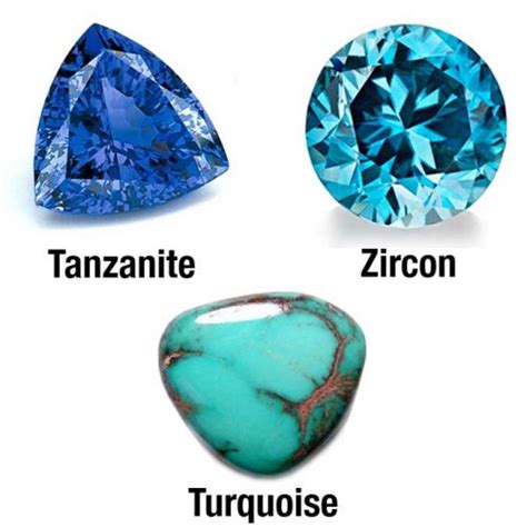 December Birthstone Rings Zircon Tanzanite And Turquoise Rings Jj