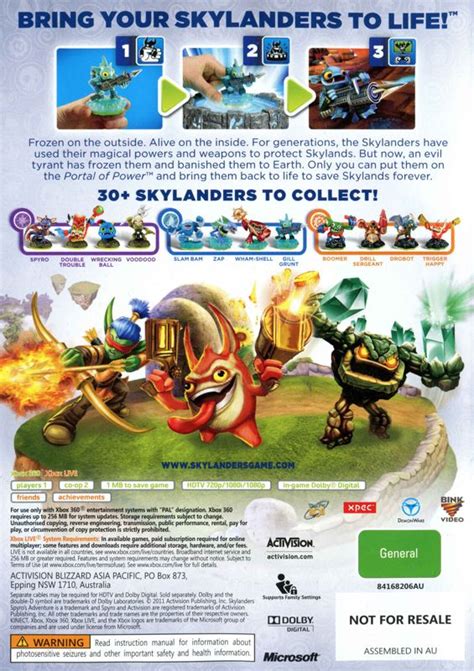 Skylanders Spyros Adventure 2011 Xbox 360 Box Cover Art Mobygames