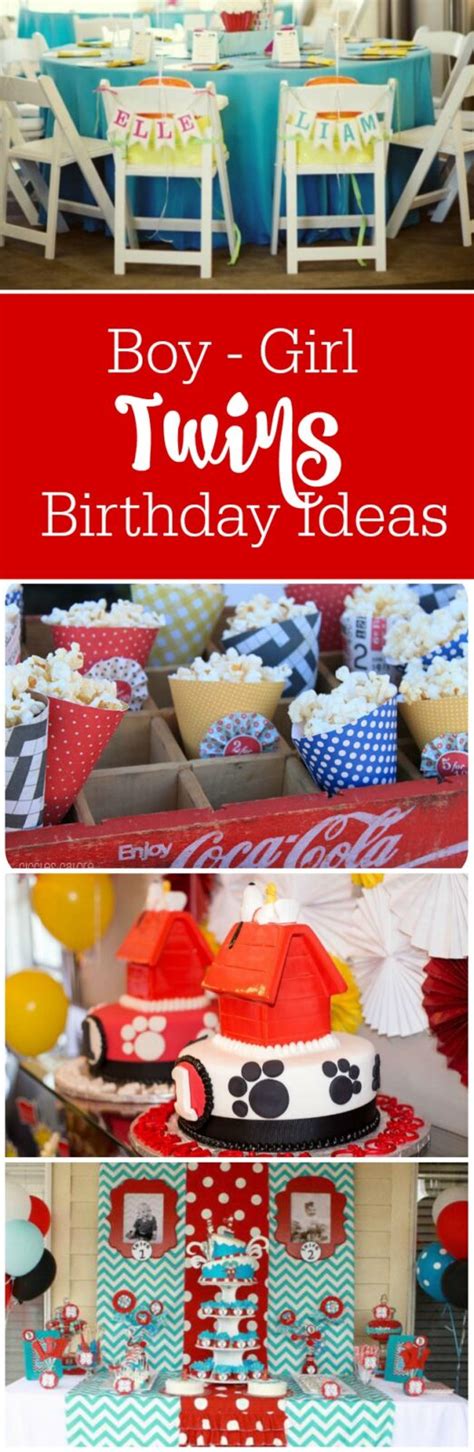 Birthday Party Ideas For Boy Girl Twins The Party Teacher