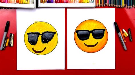 How To Draw A Cool Emoji Art For Kids Hub