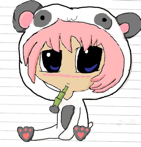Chibi Panda Girl By Ookami767 On Deviantart