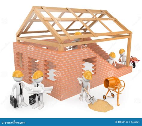 People Building House Stock Illustrations 69331 People Building