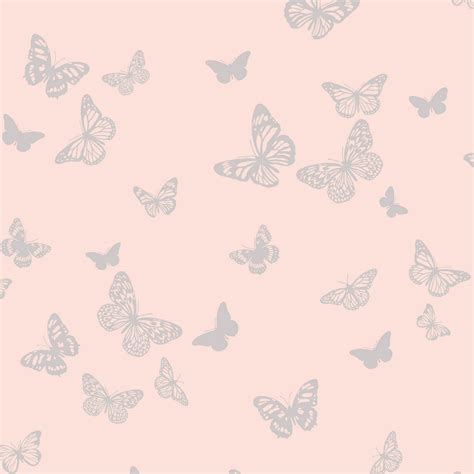 Fine Décor Sparkle Pink Butterfly Glitter Wallpaper Glitter Wallpaper