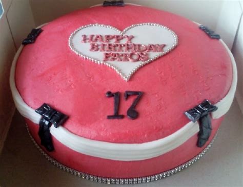 Pink Circular Jewelry Box 17th Birthday Cake For Girl 1 Comment