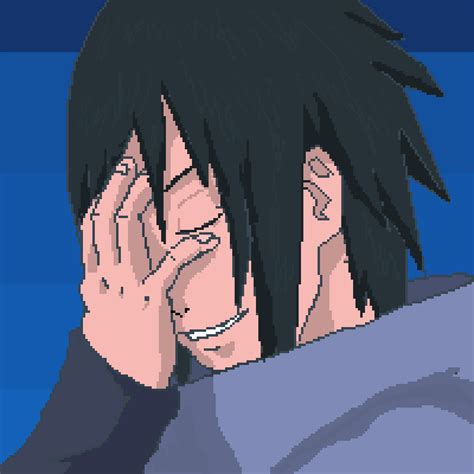 Uchiha Clan Sasuke Mangekyou Sharingan Pixel Art