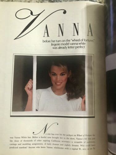 Mavin Vanna White Playboy Magazine May Mint Collectors Before