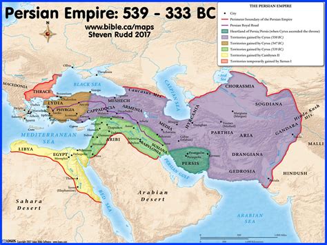 Bible Maps Successive World Kingdoms Persia Babylon Assyria Bc