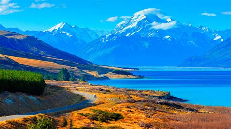 Our wallpapers come in all sizes, shapes, and colors, and they're all free to download. Lake Pukaki New Zealand Desktop Wallpaper Hd ...
