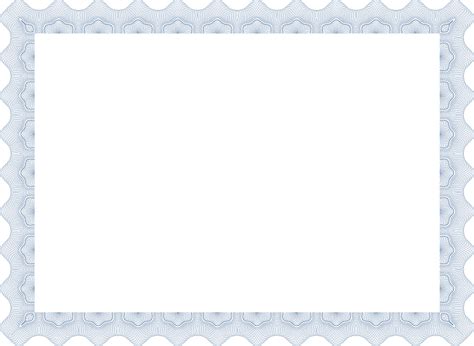 Free Blue Certificate Border Png Pnghq