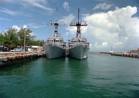 A Bow View Of The Mine Countermeasures Ships Uss Devastator Mcm 6 And