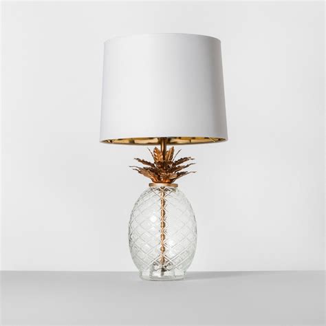 Glass Pineapple Table Lamp Brass Opalhouse Brass Table Lamps