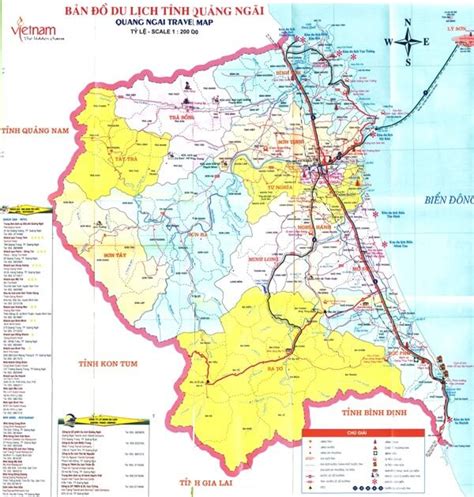 Bản đồ tỉnh Quảng Ngãi Quang Ngai map