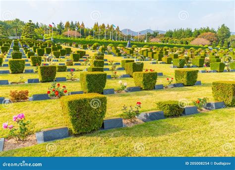 Busan Korea October 29 2019 United Nations Memorial Cemetery In