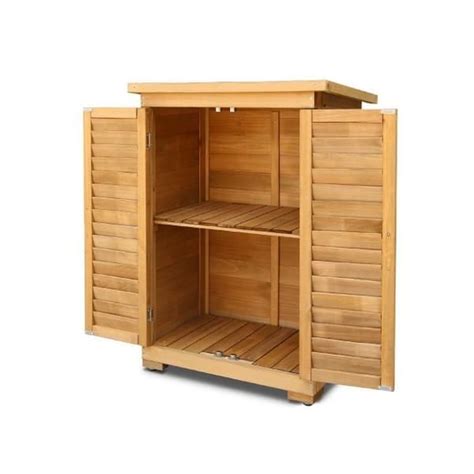 Outdoor Storage Cabinet Box Wooden Portable Timber Garage Yard