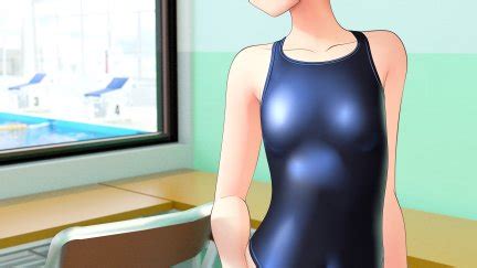 Short Hair One Piece Swimsuit Swimwear Anime Girls X Wallpaper Wallhaven Cc