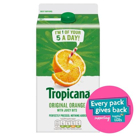 Tropicana Original Orange Juice With Juicy Bits Morrisons