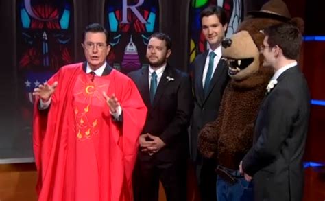 Stephen Colbert Officiates And Smokey Bear Is Best Man At The Awesomest Wedding Ever Grist