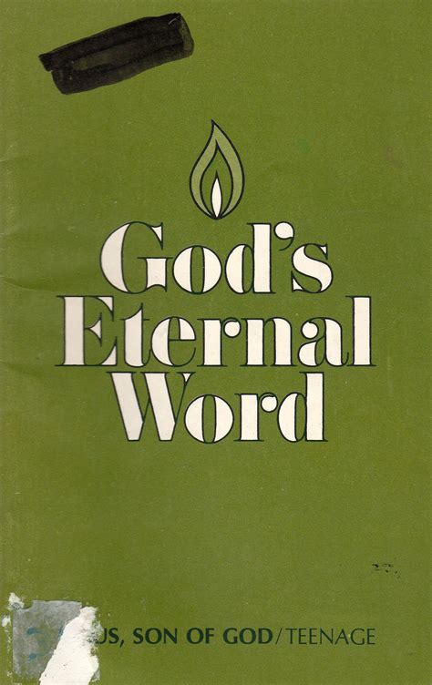 Gods Eternal Word Jesus Son Of God Teenage Pupil Book By David L Arnold Goodreads