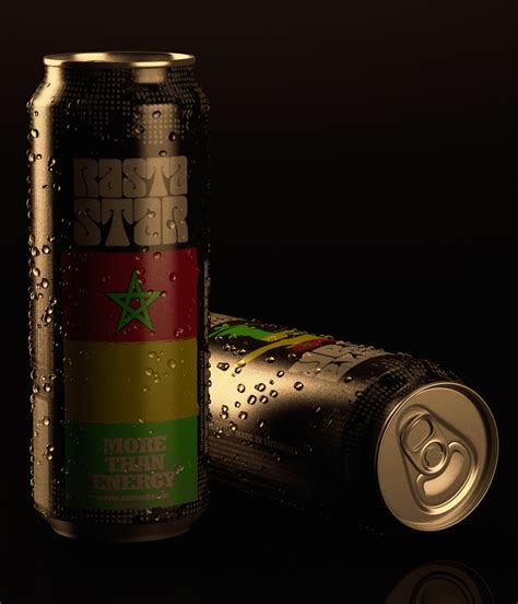 Energy drink 3D model on Behance