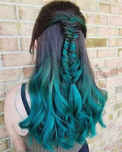 Ocean Hair Looks 10 Blueombrehair Mermaid Hair Color Ocean Hair