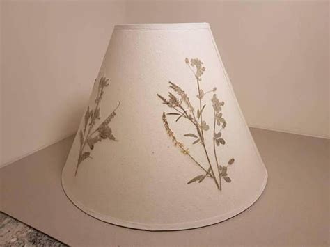 Real Pressed Flower Lampshade 67 Etsy Small Lamp Shades Creative