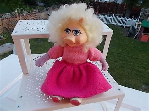 Miss Piggy Doll Muppets Plush Pink Poodle Skirt Vintage 1989 Etsy