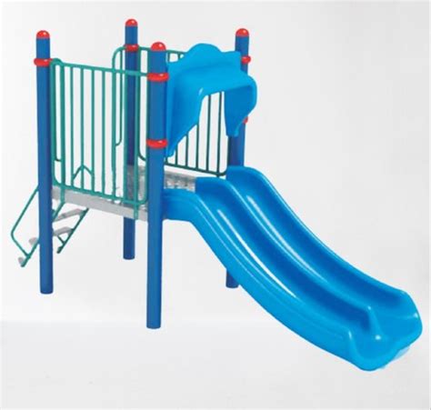 Blue Frpplastic Playground Stand Slide Age Group 5 12 Year At Rs