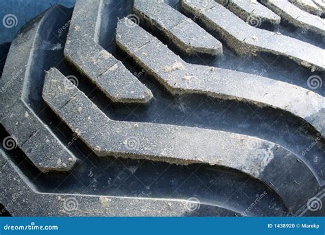 Tractor Tire With Mud Stock Photo Image Of Tread Vehicle 1438920