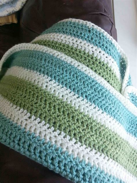 Made By Me Shared With You Striped Crochet Afghan
