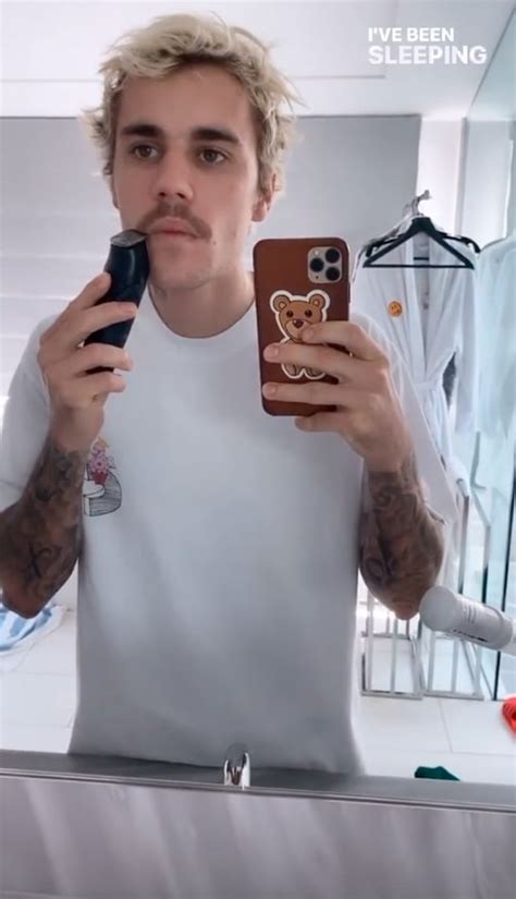 Justin Bieber Shaves Off His Mustache February 2020 Popsugar Beauty Photo 2