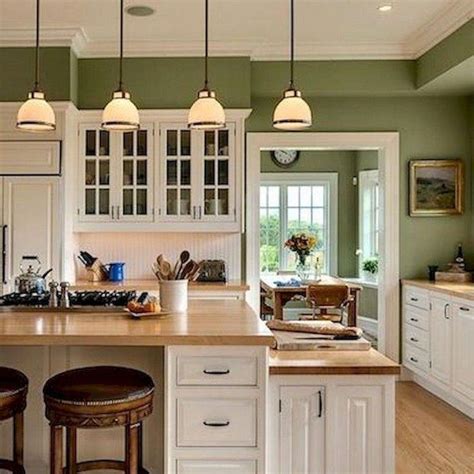 Famous Green Kitchen Wall Paint Ideas References Decor