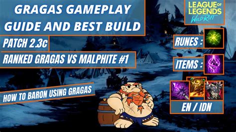 Gragas Wild Rift Best Build Lol Wild Rift Gragas Guide Gameplay